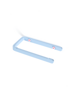 Load image into Gallery viewer, Ice blue toilet paper holder with pink screws