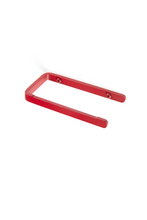 Load image into Gallery viewer, Deep red toilet paper holder with deep red screws