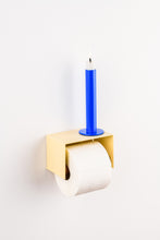 Charger l'image dans la galerie, ivory cream white toilet paper holder in nice design where you can put things on top like a phone or candle or some small accessories.