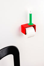 Charger l'image dans la galerie, red toilet paper holder in nice design where you can put things on top like a phone or candle or some small accessories