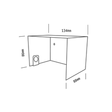 Load image into Gallery viewer, dimensions yellow toilet paper holders