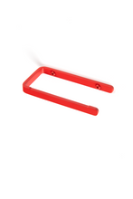 Load image into Gallery viewer, red stainless steel toilet paper holder with red screws
