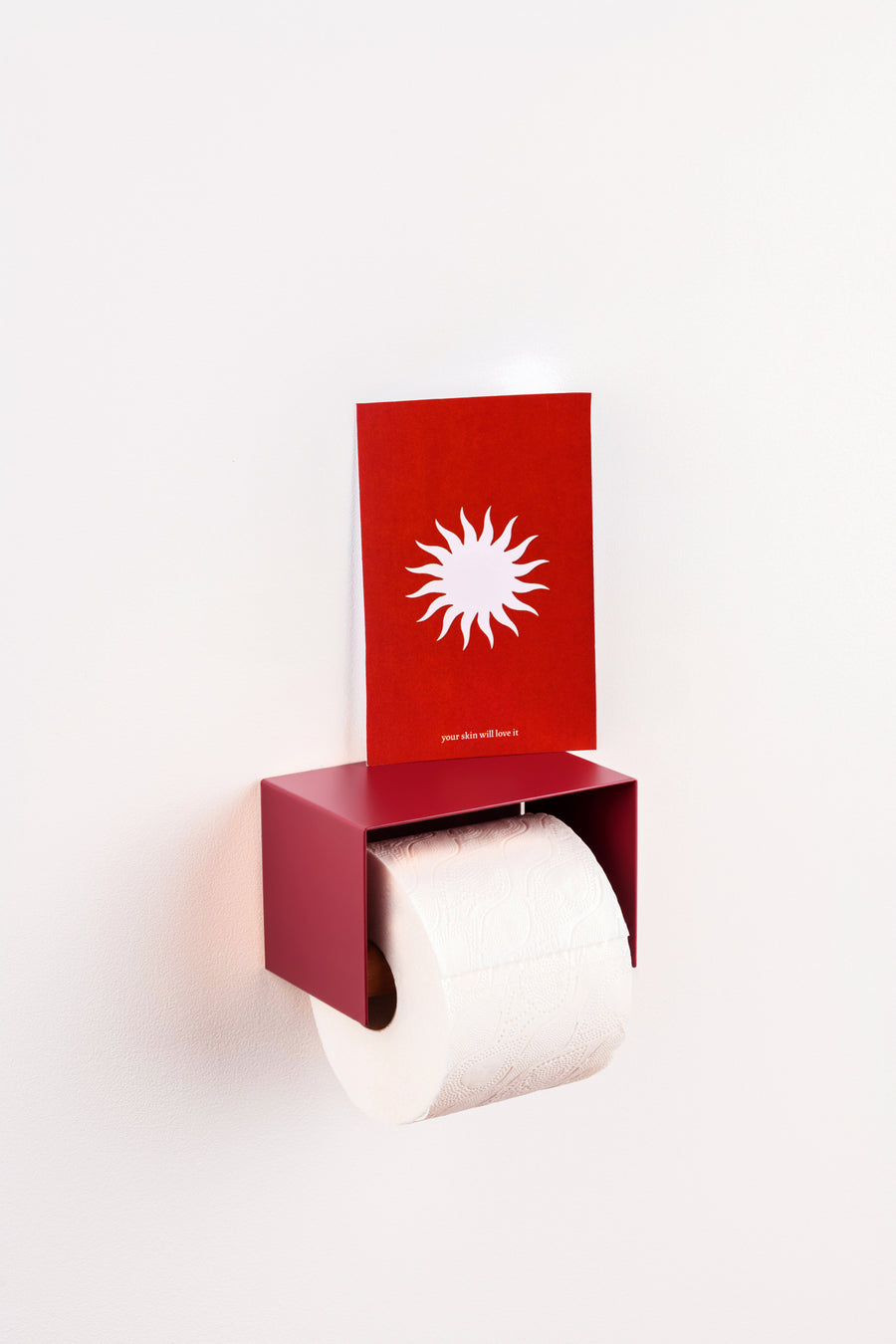 Praia Toilet Paper Holder - Deep Red