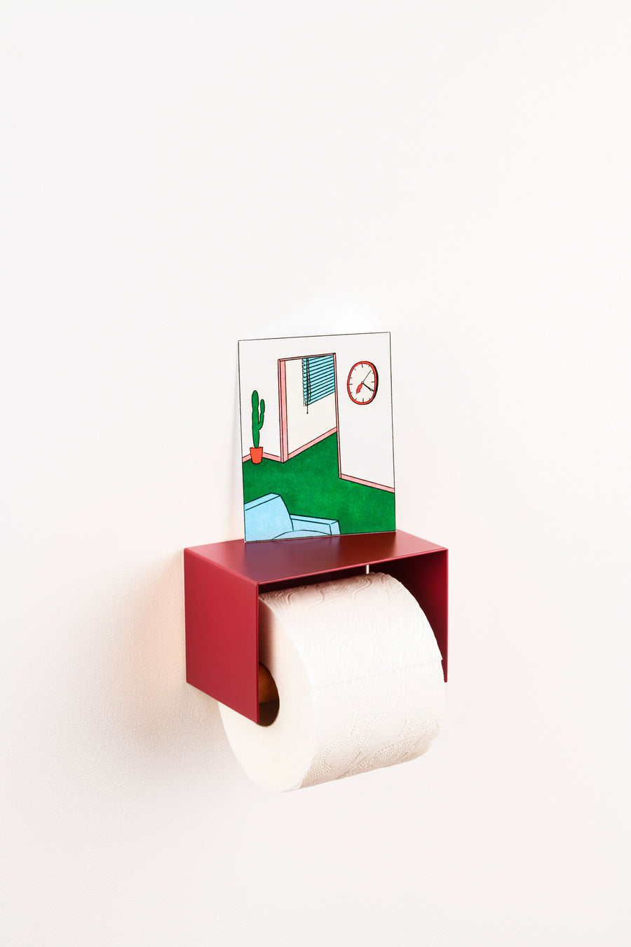 Praia Toilet Paper Holder - Deep Red