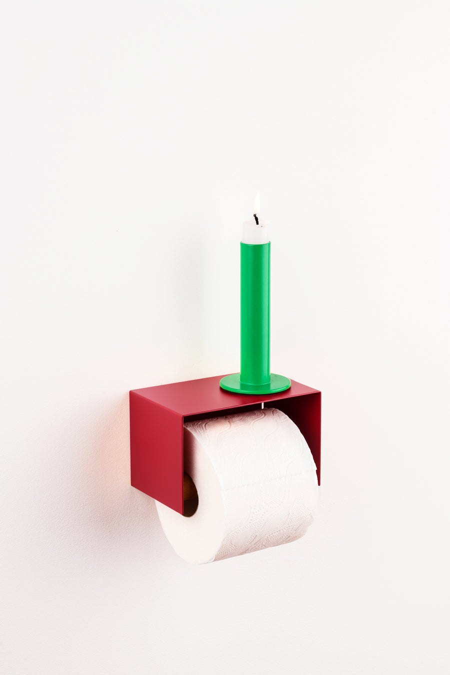 Praia Toilet Paper Holder - Deep Red