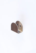 Load image into Gallery viewer, Stainless steel wall hook with black screws
