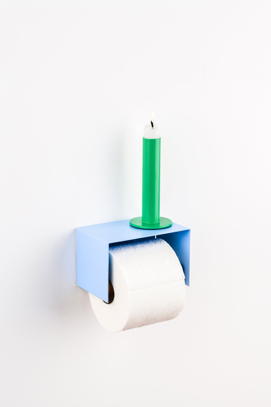 ice blue design toilet paper holder 