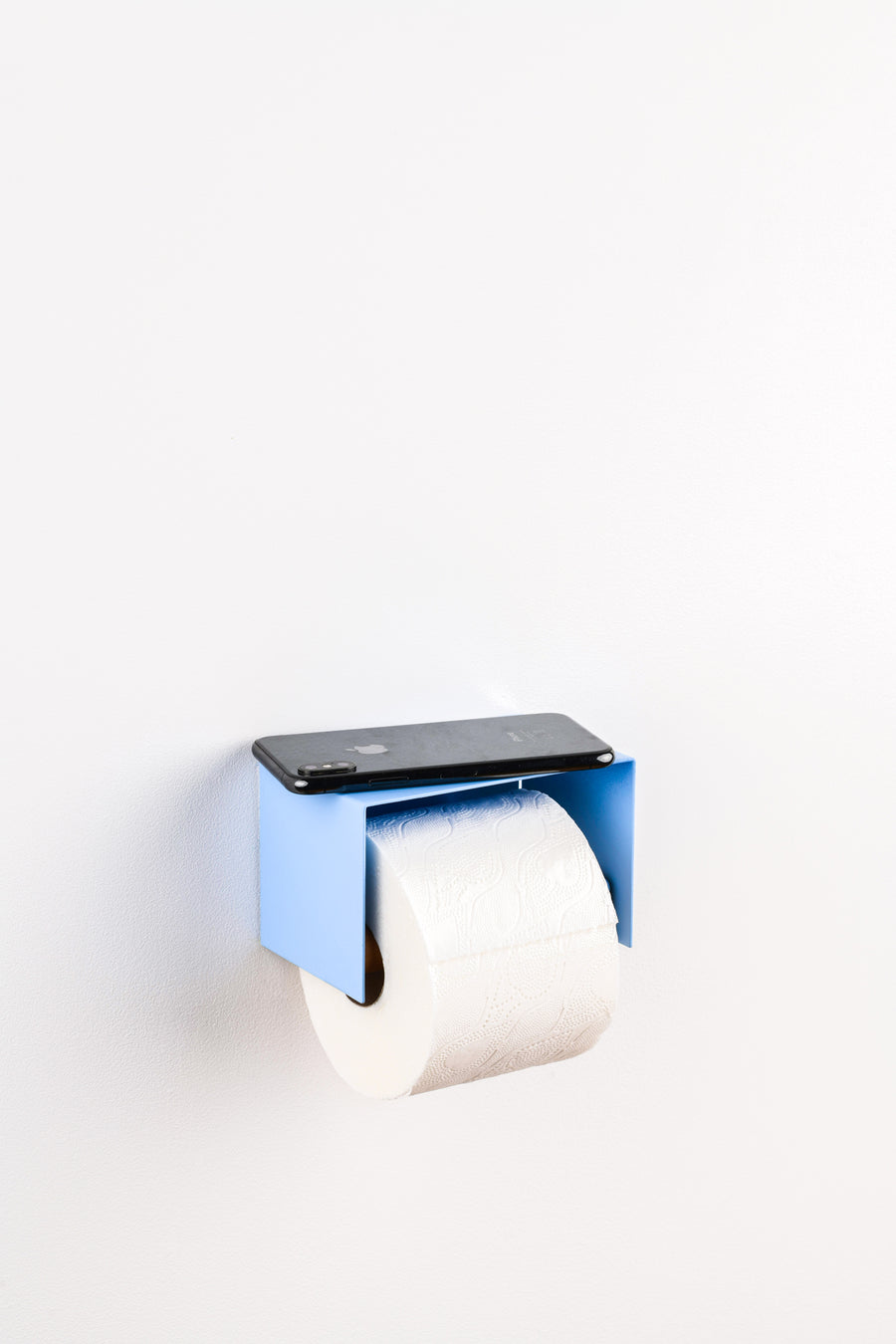ice blue design toilet paper holder 