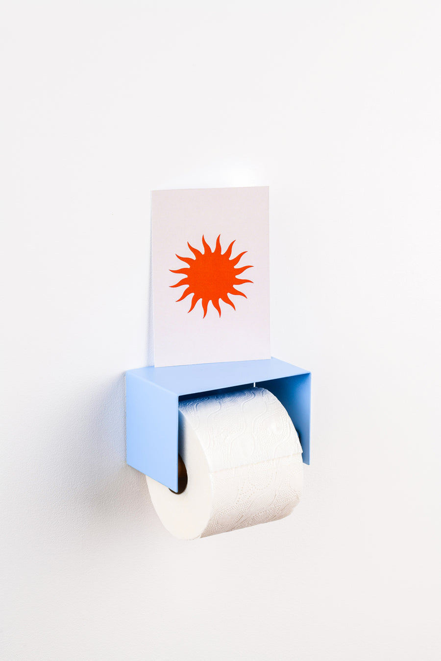 ice blue design toilet paper holder 